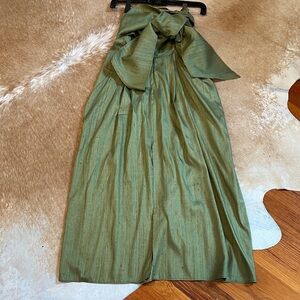 NWT Julia Amory Cartegna Wrap Skirt XS MOSS